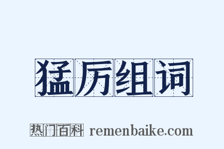 猛厉组词是什么意思的图片